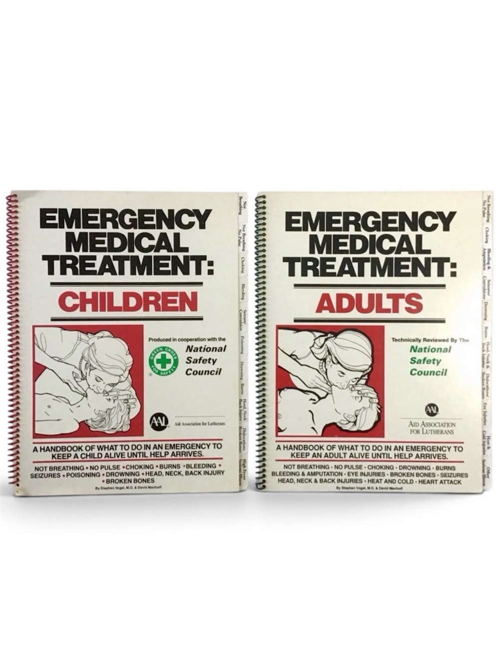 Emergency Medical Treatment: Children & Adults Spiral Bound Guide Books Set of 2